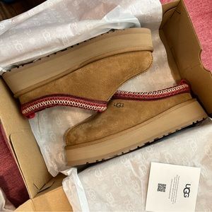 UGG Tazz slippers BRAND NEW WITH BOX women 8 platform chestnut brown NWT